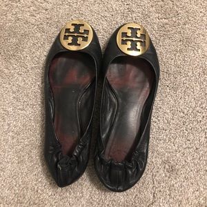 Tory Burch Minnie Leather Ballet Flats